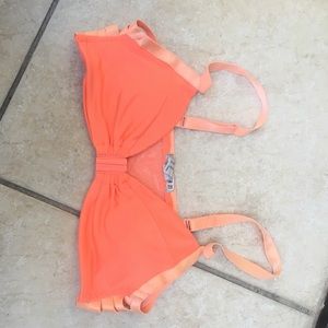 Orange swim suit top